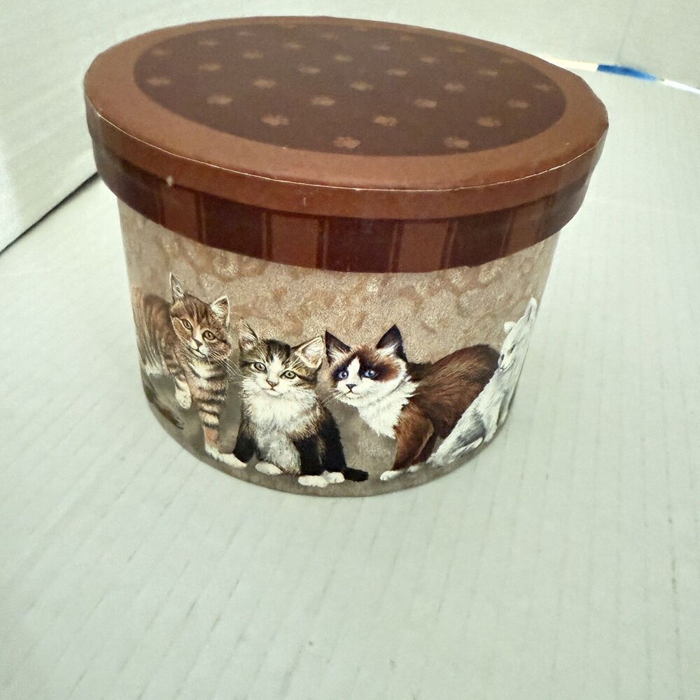 Kitty City Revelations Round Trinket Storage Divided Tray Lid